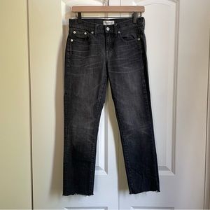 EUC Madewell slim boy jean in grey denim sz 25